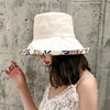 Sun hat summer female solid color big hat Japanese basin hat tide cloth hat sun hat sunscreen folding