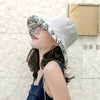 Sun hat summer female solid color big hat Japanese basin hat tide cloth hat sun hat sunscreen folding