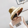 Sun hat summer female solid color big hat Japanese basin hat tide cloth hat sun hat sunscreen folding