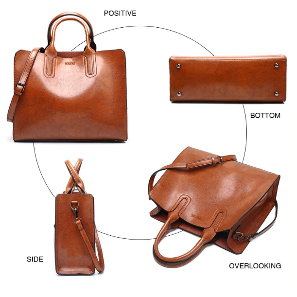 Leather Handbags Big  High Quality Casual Female Bags  Brand Shoulder Bag Ladies Large