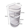 Louis Fashion Bathroom Corner Storage Kitchen Rotating Rack Triangular Locker Wall