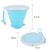 Silicone Retractable Folding cups Telescopic Collapsible Coffee Cups Outdoor Sport Water Cup