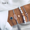 OVAL STONE BRACELET STACK