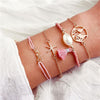 New Boho Stone Beads Charm Bracelets Set For Women