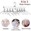 New 8 in 1 Folding Hangers-Adjustable Magic Clothes Hangers