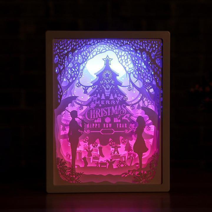 3D Light and Shadow Night Lamp Paper Carving Art(Buy 2 Free Shipping)