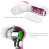 Portable Waterproof 7-in-1 Electric Facial Massager Cleaner (Rose Red)