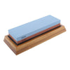 Professional Kitchen Knife Sharpener Stone Double Side White Corundum Whetstone Grindstone Japanese Sharpening Tool Bamboo Base