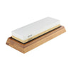 Professional Kitchen Knife Sharpener Stone Double Side White Corundum Whetstone Grindstone Japanese Sharpening Tool Bamboo Base