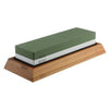 Professional Kitchen Knife Sharpener Stone Double Side White Corundum Whetstone Grindstone Japanese Sharpening Tool Bamboo Base