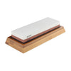 Professional Kitchen Knife Sharpener Stone Double Side White Corundum Whetstone Grindstone Japanese Sharpening Tool Bamboo Base