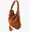 Women's Split Suede Leather Shoulder Bag