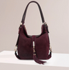 Women's Split Suede Leather Shoulder Bag