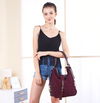 Women's Split Suede Leather Shoulder Bag