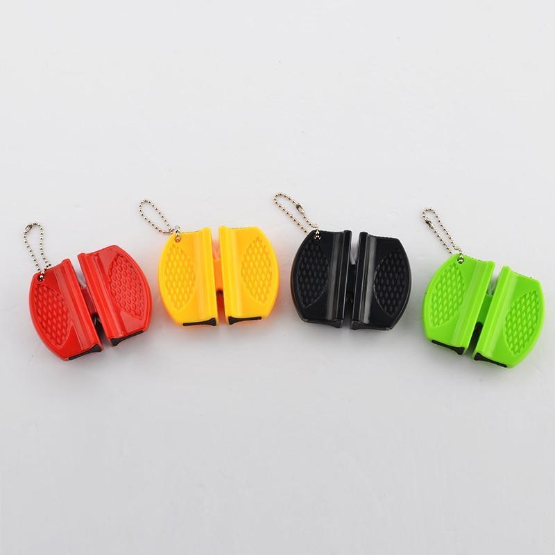 Mini Ceramic Rod Tungsten Steel Knife Sharpener Butterfly Type Two-stage Knife Sharpener Portable Knives Accessories