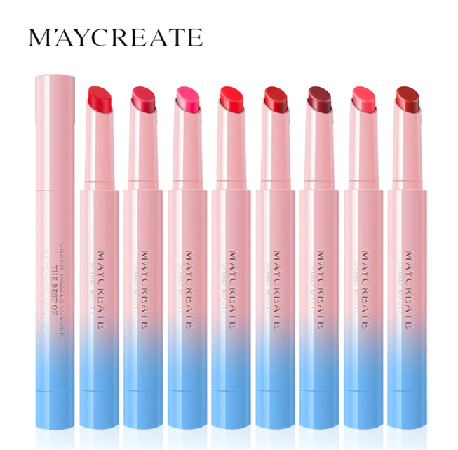 MayCreate Matte Lipstick Sexy Long Lasting Waterproof Flower Lipstick