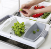 Multifunction Kitchen Chopping Blocks Sinks Drain Basket Cutting Board