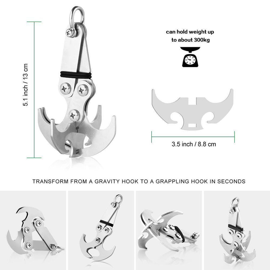 Stainless Steel Flying Tiger Claw Catching Hook