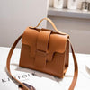 Women Vintage Handbags Small Square Solid