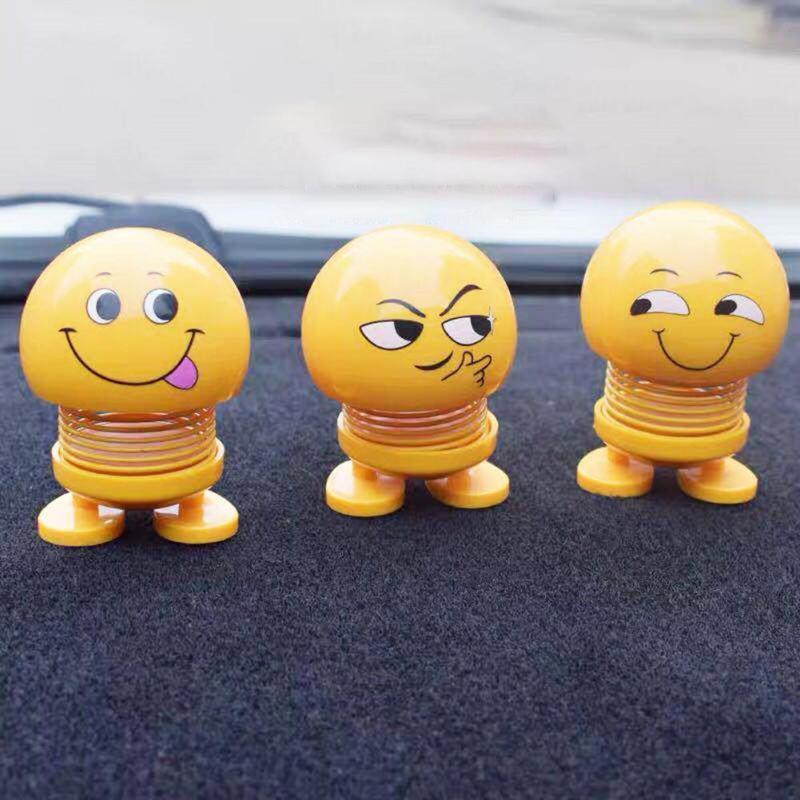 FUNNY EMOJI SHAKING HEAD TOYS FOR CAR