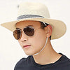 Men Unisex Summer Beach Straw Sun Hat Ethnic Vintage