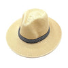 Men Unisex Summer Beach Straw Sun Hat Ethnic Vintage