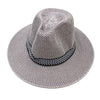 Men Unisex Summer Beach Straw Sun Hat Ethnic Vintage