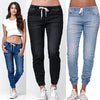 Brand  New  Women's Casual Solid Denim Pants