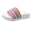 Summer Rainbow Bling Slippers For Girls Non-slip