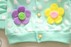 Baby Girls Outwear Flowers Coats Button Warm Toddler