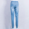 Brand  New  Women's Casual Solid Denim Pants