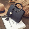 Fashion Women PU Leather Handbag Tassel Shoulder Bag