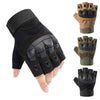 Military Army Tactical Gloves Men's Hard Knuckle Fingerless