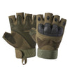 Military Army Tactical Gloves Men's Hard Knuckle Fingerless