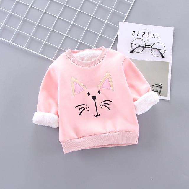 Winter Padded Pullovers Clothing Toddler Sweatshirts  1 2 3 4 Years