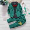 BABY BOYS CLOTHING SETS COTTON LONG SLEEVE BOWTIE SHIRTS