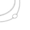 Double Layer O-ring Choker Necklace