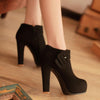 high heel short ankle boots