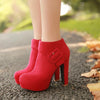 high heel short ankle boots