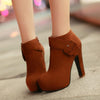 high heel short ankle boots