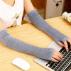 Fashion Women Lady Knitted Long Fingerless