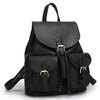 DIDA BEAR Women Leather Backpack Black Bolsas