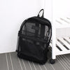 Fashion Women Transparent Backpack  Mesh Backpack