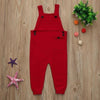 Spring Children Kids Candy Color Bib Harem Pants 1-5Yrs Boys Girls Pocket Knitted Overalls Jumpsuits Baby Clothing