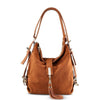 Women's Split Suede Leather Shoulder Bag