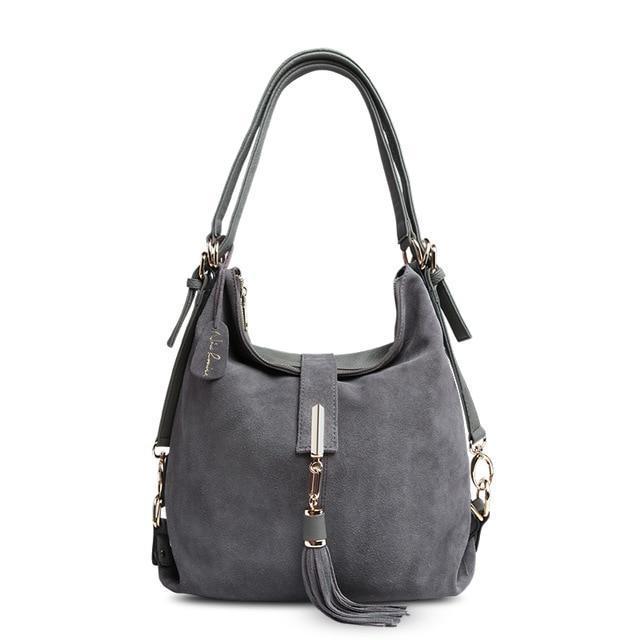 Women's Split Suede Leather Shoulder Bag