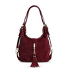 Women's Split Suede Leather Shoulder Bag