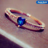 FREEDOM OF SPEECH BLUE HEART RING