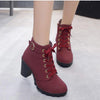 Thick Heel Short Boot Ladies Casual