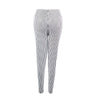 MOBTRS Striped Elastic High Waist Pants Female